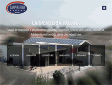 Tablet Screenshot of carpenteriapadana-lineavita.com